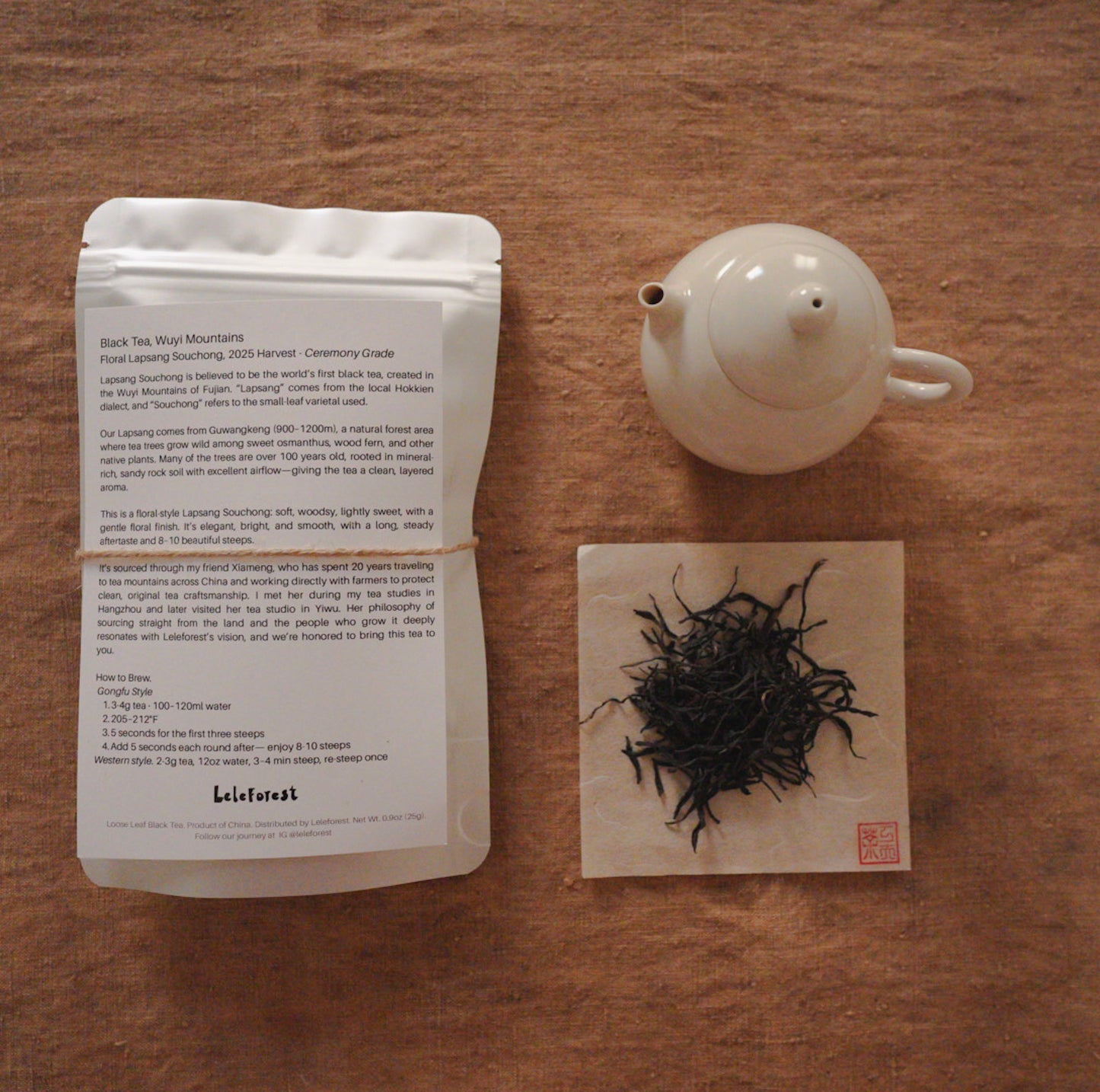 Non-Smoky Lapsang Black Tea, Ceremony Grade (Smorgasburg Dec'25 Edition)