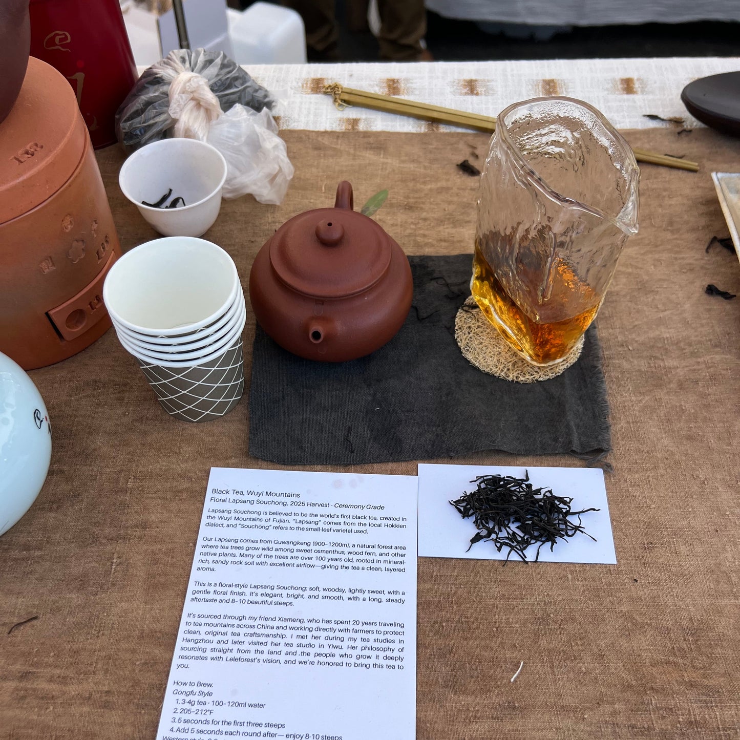 Non-Smoky Lapsang Black Tea, Ceremony Grade (Smorgasburg Dec'25 Edition)